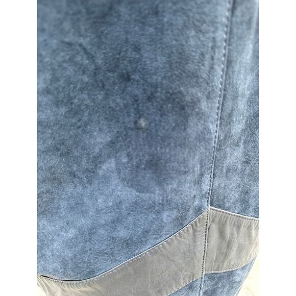 Vintage 80s Black Suede Leather Jacket StreetStyle StreetWear Alt Retro FlyGirl - Picture 8 of 10